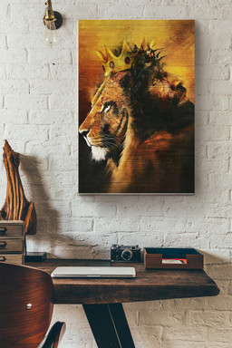 Lion King And God Canvas Canvas Gallery Painting Wrapped Canvas  Wrapped Canvas 12x16