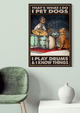 Thats What I Do I Play Drums I Know Things Drummer Gallery Canvas Painting For Drum Lover Music Studio Decor Canvas Gallery Painting Wrapped Canvas Framed Prints, Canvas Paintings Wrapped Canvas 20x30