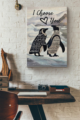 Penguins I Choose You Canvas Gallery Painting Wrapped Canvas  Wrapped Canvas 12x16