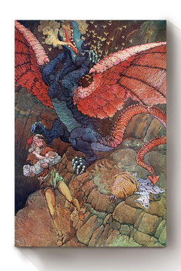 The Queen Museum And Other Fanciful Tales Fairy Tales Illustration By Frederick Richardson 03 Canvas Wrapped Canvas 8x10