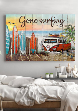 Surfers Gone Surfing Vintage Surfing Gallery Canvas Painting For Surfing Lover Framed Prints, Canvas Paintings Wrapped Canvas 12x16