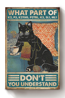 What Part Don't You Understand Canvas For Quilting Room Decor Cat Lover Gift Canvas Wrapped Canvas 8x10