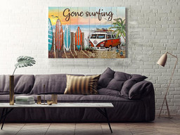 Surfers Gone Surfing Vintage Surfing Gallery Canvas Painting For Surfing Lover Framed Prints, Canvas Paintings Wrapped Canvas 16x24
