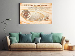 Us Army Soldier's Creed Inspiration Quote Gallery Canvas Painting Gift For Fighter Warrior Framed Prints, Canvas Paintings Wrapped Canvas 20x30