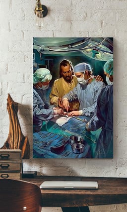 Surgeon Jesus Blessed Operation Surgeon Gallery Canvas Painting For Surgery Decor Christmas Gift Canvas Gallery Painting Wrapped Canvas Framed Prints, Canvas Paintings Wrapped Canvas 12x16