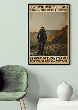 Your Goal To Be Proud Of Yourself Motivation Quote Gallery Canvas Painting For Mountain Climber Canvas Gallery Painting Wrapped Canvas Framed Prints, Canvas Paintings Wrapped Canvas 20x30