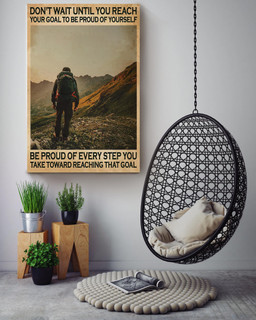 Your Goal To Be Proud Of Yourself Motivation Quote Gallery Canvas Painting For Mountain Climber Canvas Gallery Painting Wrapped Canvas Framed Prints, Canvas Paintings Wrapped Canvas 16x24