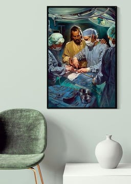 Surgeon Jesus Blessed Operation Surgeon Gallery Canvas Painting For Surgery Decor Christmas Gift Canvas Gallery Painting Wrapped Canvas Framed Prints, Canvas Paintings Wrapped Canvas 20x30