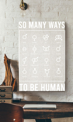 So Many Ways To Be Human Gallery Canvas Painting For Lgbt Lesbian Gay Idahot Pride Month Canvas Gallery Painting Wrapped Canvas Framed Prints, Canvas Paintings Wrapped Canvas 12x16
