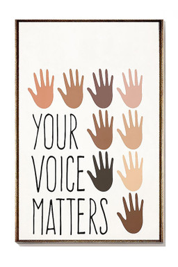 Your Voice Matters Equality Gallery Canvas Painting For Classroom Canvas Gallery Painting Wrapped Canvas Framed Prints, Canvas Paintings Wrapped Canvas 8x10