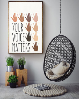 Your Voice Matters Equality Gallery Canvas Painting For Classroom Canvas Gallery Painting Wrapped Canvas Framed Prints, Canvas Paintings Wrapped Canvas 16x24