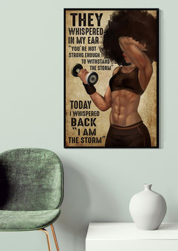 Weightlifting They Whispered To Her Motivation Gallery Canvas Painting For Housewarming Gymer Canvas Framed Prints, Canvas Paintings Wrapped Canvas 20x30
