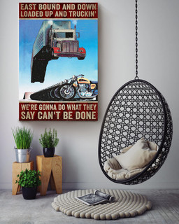 Trucker East Bound And Down Truck Driver Gallery Canvas Painting For Canvas Framed Prints, Canvas Paintings Wrapped Canvas 16x24