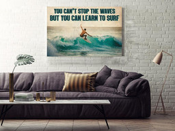Surfers You Can Learn To Surf Strong Man Surfing Gallery Canvas Painting For Surfing Lover Framed Prints, Canvas Paintings Wrapped Canvas 16x24