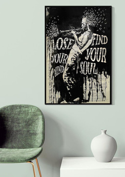 Trumpet Lose Your Mind Find Your Soul Gallery Canvas Painting For Trumpet Lover Music Studio Decor Canvas Gallery Painting Wrapped Canvas Framed Prints, Canvas Paintings Wrapped Canvas 20x30
