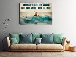 Surfers You Can Learn To Surf Strong Man Surfing Gallery Canvas Painting For Surfing Lover Framed Prints, Canvas Paintings Wrapped Canvas 20x30