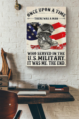Veteran There Was A Man Who Served In Us Military Canvas Gallery Painting Wrapped Canvas  Wrapped Canvas 12x16