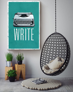 Vintage Typerwriter Keyboard Gallery Canvas Painting Gift For Writer Canvas Gallery Painting Wrapped Canvas Framed Prints, Canvas Paintings Wrapped Canvas 16x24