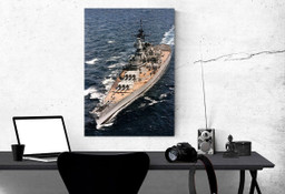 Ussmissouri Single Canvas Rectangle Battle Ship Uss Missouri 04809 Wrapped Canvas 12x16