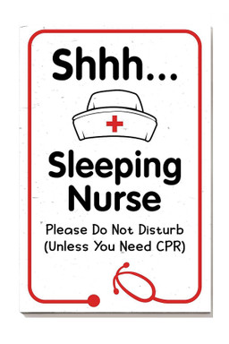 Sleeping Nurse Please Don't Disturb Nurse Life Gallery Canvas Painting Gift For Nurse's Day Canvas Framed Prints, Canvas Paintings Wrapped Canvas 8x10