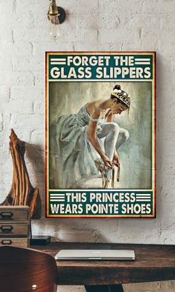 This Princess Wears Pointe Shoes Girl In White Dress Gallery Canvas Painting Gift For Ballet Dancer Canvas Gallery Painting Wrapped Canvas Framed Prints, Canvas Paintings Wrapped Canvas 12x16