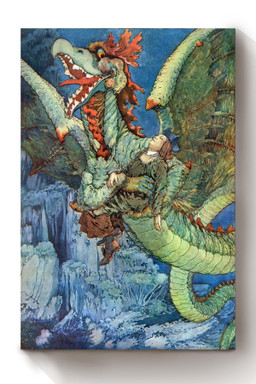 The Queen Museum And Other Fanciful Tales Fairy Tales Illustration By Frederick Richardson 01 Canvas Wrapped Canvas 8x10