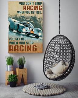 You Get Old When You Stop Racing Motivation Quotes Gallery Canvas Painting For Car Racing Canvas Gallery Painting Wrapped Canvas Framed Prints, Canvas Paintings Wrapped Canvas 16x24