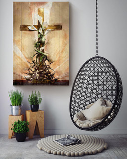 The Cross Surrounded By Thorn Christian Gallery Canvas Painting Gift For Son Of God Canvas Framed Prints, Canvas Paintings Wrapped Canvas 16x24