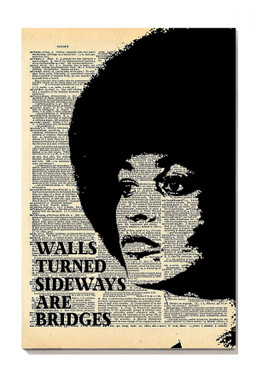Walls Turned Sideways Are Bridges Angela Davis Quote Gallery Canvas Painting For Housewarming Canvas Framed Prints, Canvas Paintings Wrapped Canvas 8x10