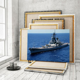 Ussmissouri Single Canvas Rectangle Battle Ship Uss Missouri 04850 Wrapped Canvas 12x16