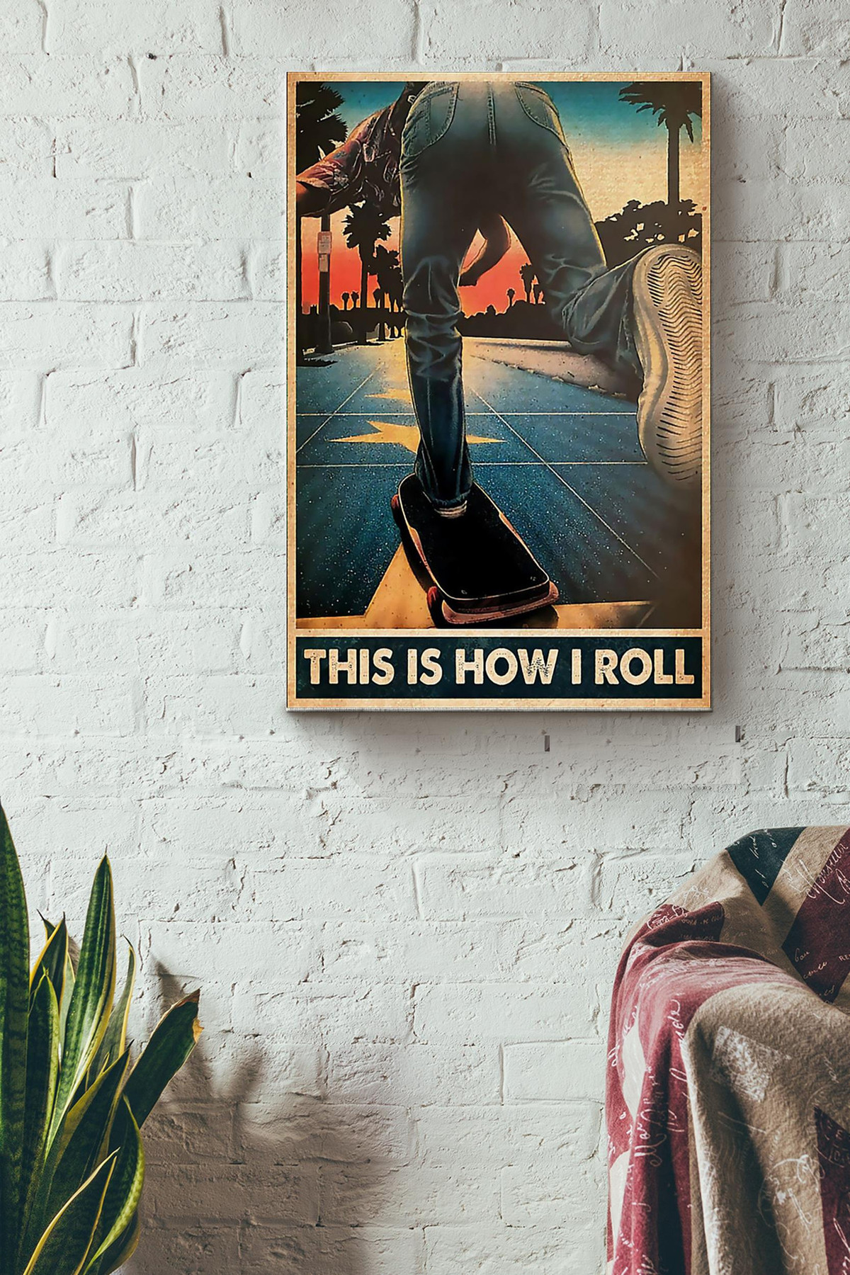 This I How I Roll Skateboarding Canvas Canvas Gallery Painting Wrapped Canvas  Wrapped Canvas 8x10
