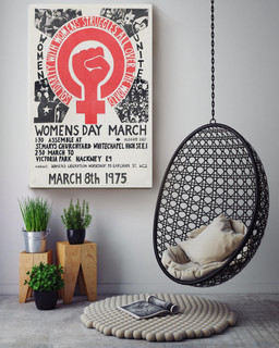 Women's Day March Feminist Quote Gallery Canvas Painting Gift For Woman's Day Canvas Framed Prints, Canvas Paintings Wrapped Canvas 16x24