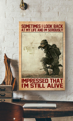 Veteran I Am Still Alive Veteran Gallery Canvas Painting For Military Zone Decor Canvas Framed Prints, Canvas Paintings Wrapped Canvas 12x16