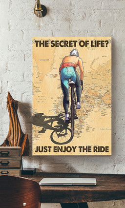 The Secret Of Life Just Enjoy The Ride Inspirational Cycling Quotes Gallery Canvas Painting For Canvas Gallery Painting Wrapped Canvas Framed Prints, Canvas Paintings Wrapped Canvas 12x16