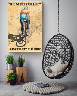 The Secret Of Life Just Enjoy The Ride Inspirational Cycling Quotes Gallery Canvas Painting For Canvas Gallery Painting Wrapped Canvas Framed Prints, Canvas Paintings Wrapped Canvas 16x24