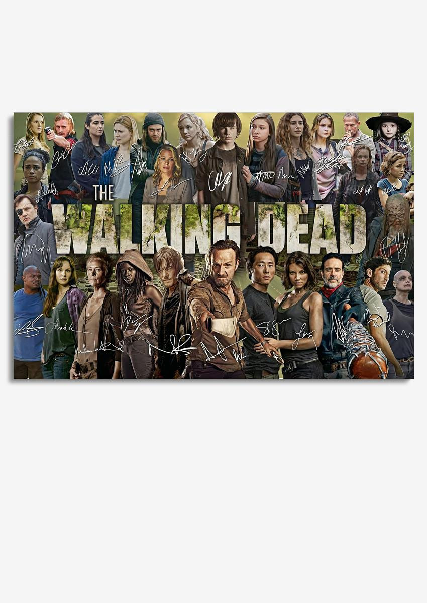 The Walking Dead Tv Series Actors Signature For Fan Canvas Canvas Gallery Painting Wrapped Canvas  Wrapped Canvas 8x10