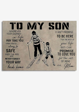 Thanksful Letter For My Son Skiing Gallery Canvas Painting Gift For Son Offspring Framed Prints, Canvas Paintings Wrapped Canvas 8x10