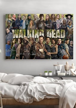 The Walking Dead Tv Series Actors Signature For Fan Canvas Canvas Gallery Painting Wrapped Canvas  Wrapped Canvas 12x16