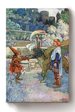 The Queen Museum And Other Fanciful Tales Fairy Tales Illustration By Frederick Richardson 04 Canvas Wrapped Canvas 8x10