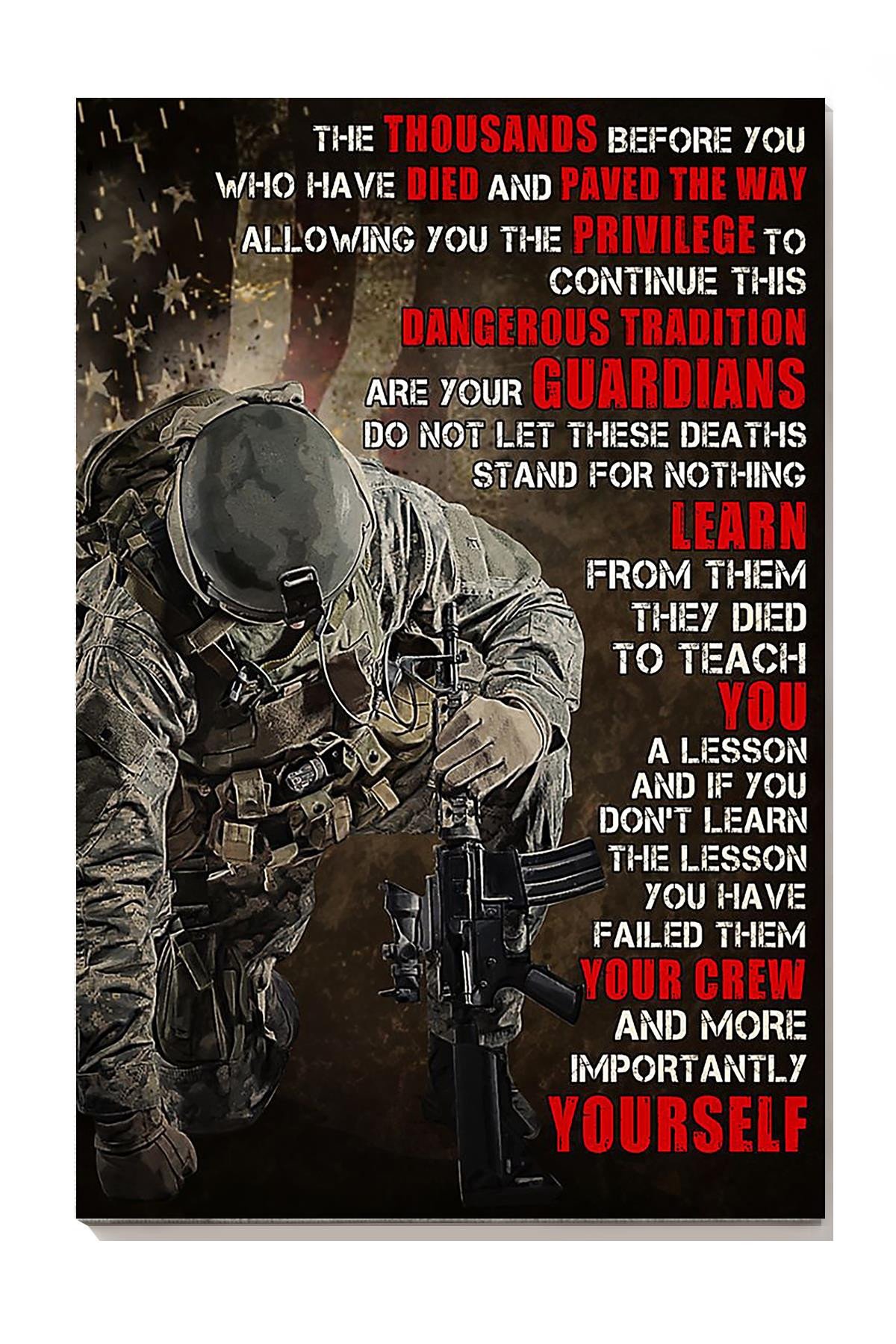 Veterans Quote Veteran Gallery Canvas Painting For Home Military Zone Decor Canvas Framed Prints, Canvas Paintings Wrapped Canvas 8x10