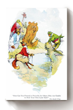 The Quack Frog Fairy Tales Illustrations By J M Conde Canvas Wrapped Canvas 8x10