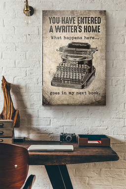 You Have Entered A Writer's Home Canvas For Working Room Office Decor Canvas Wrapped Canvas 20x30