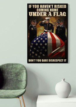 Veteran Coming Home Under A Flag Veteran Gallery Canvas Painting For Military Zone Decor Canvas Framed Prints, Canvas Paintings Wrapped Canvas 20x30