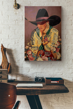 Cowgirl I Am Enough Good Kind Successful Strong Pretty Beautiful Bold Smart Talented Enough Canvas Painting Ideas, Canvas Hanging Prints, Gift Idea Framed Prints, Canvas Paintings Wrapped Canvas 8x10