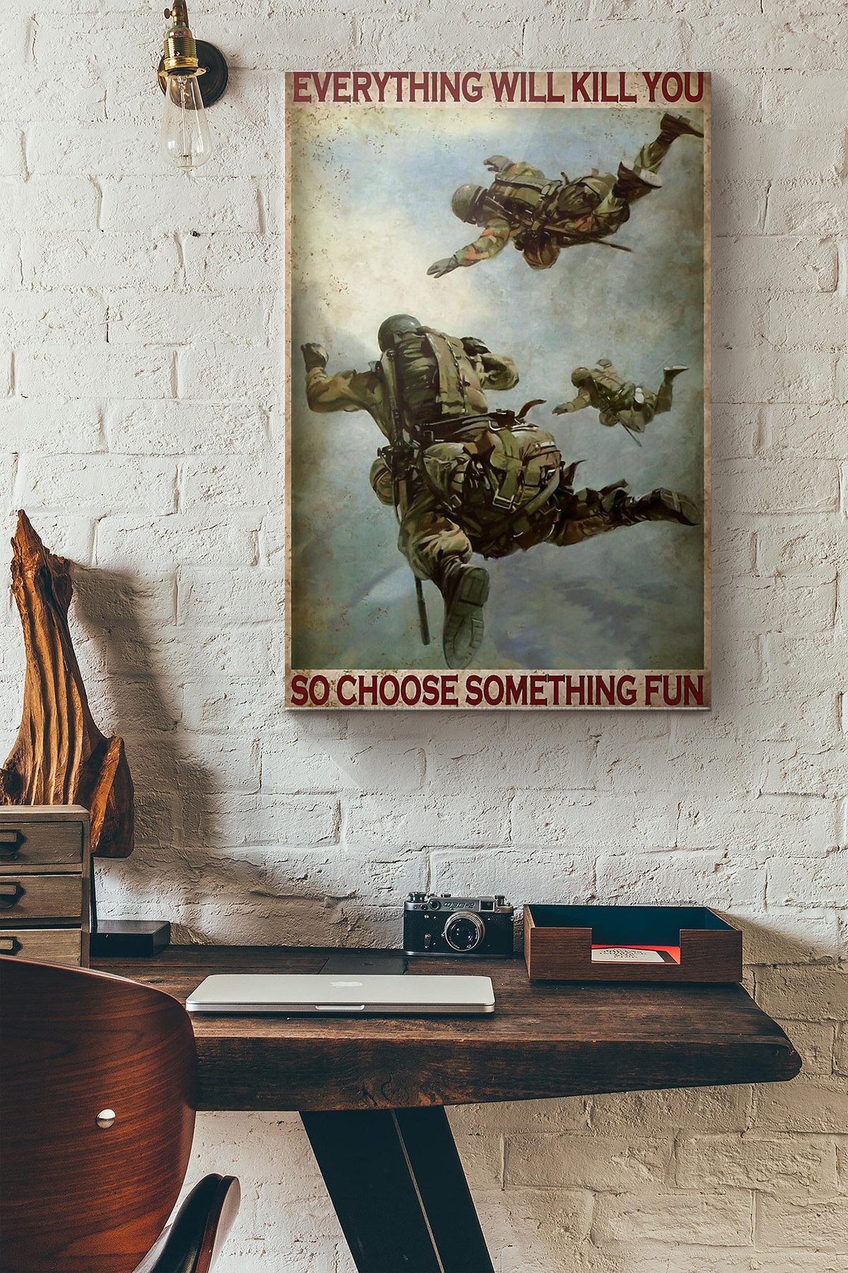 Air Force Everything Will Kill You So Choose Something Fun Canvas Painting Ideas, Canvas Hanging Prints, Gift Idea Framed Prints, Canvas Paintings Wrapped Canvas 8x10