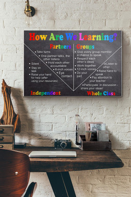 How Are We Learning Teacher Canvas Painting Ideas, Canvas Hanging Prints, Gift Idea Framed Prints, Canvas Paintings Wrapped Canvas 8x10