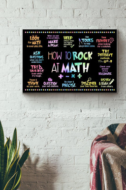 How To Rock At Math Canvas Painting Ideas, Canvas Hanging Prints, Gift Idea Framed Prints, Canvas Paintings Wrapped Canvas 12x16