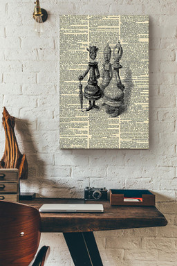 Chess Pieces Dictionary Canvas Painting Ideas, Canvas Hanging Prints, Gift Idea Framed Prints, Canvas Paintings Wrapped Canvas 8x10