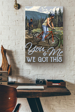 Cycling Couple You And Me We Got This Canvas Painting Ideas, Canvas Hanging Prints, Gift Idea Framed Prints, Canvas Paintings Wrapped Canvas 8x10