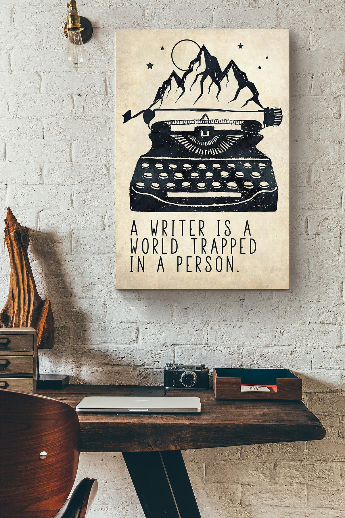 A Writer Is A World Trapped In A Person Wrapped Canvas Wrapped Canvas 8x10